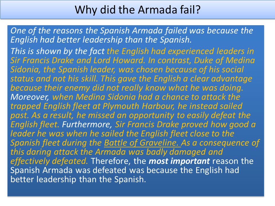 The Spanish Armada L O How do we write a good essay ppt video